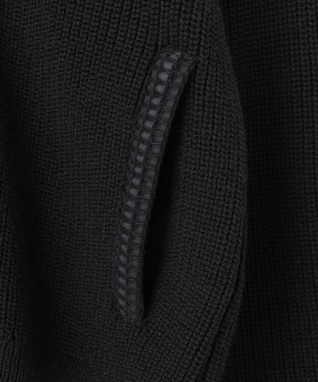 JOSEPH HOMME 【HIGH GRADE LINE】スプリットバルキーウール　ドライバーズニット ブラック系5