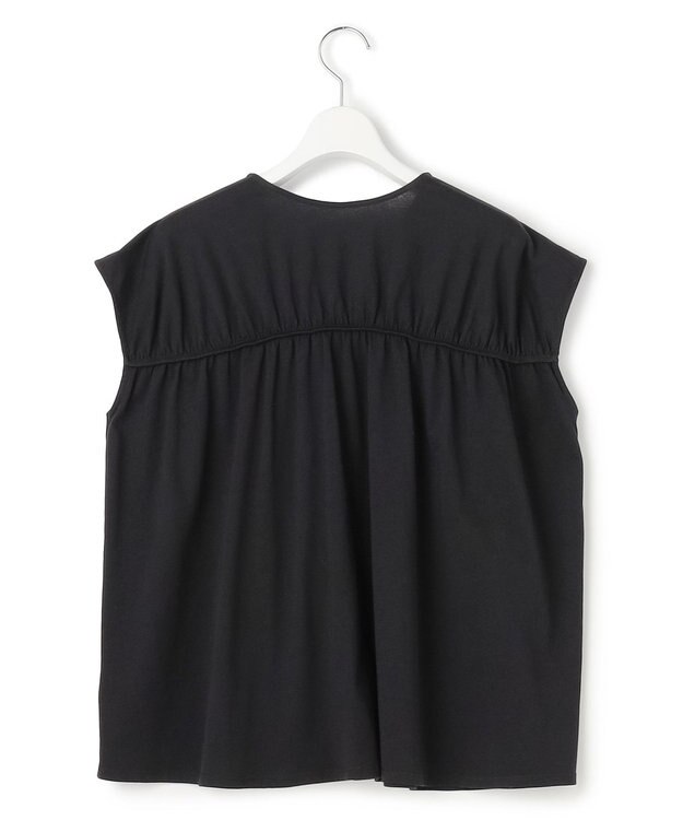 23区 【SLOW/一部店舗限定】シャーリングデザイン 2WAY カットソー ブラック