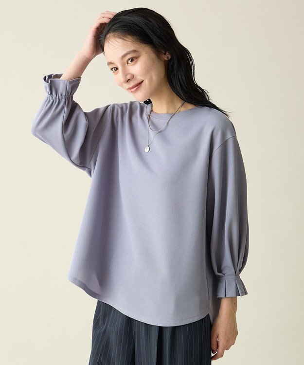 ANY コンフォータブルブラウス ライトブルー