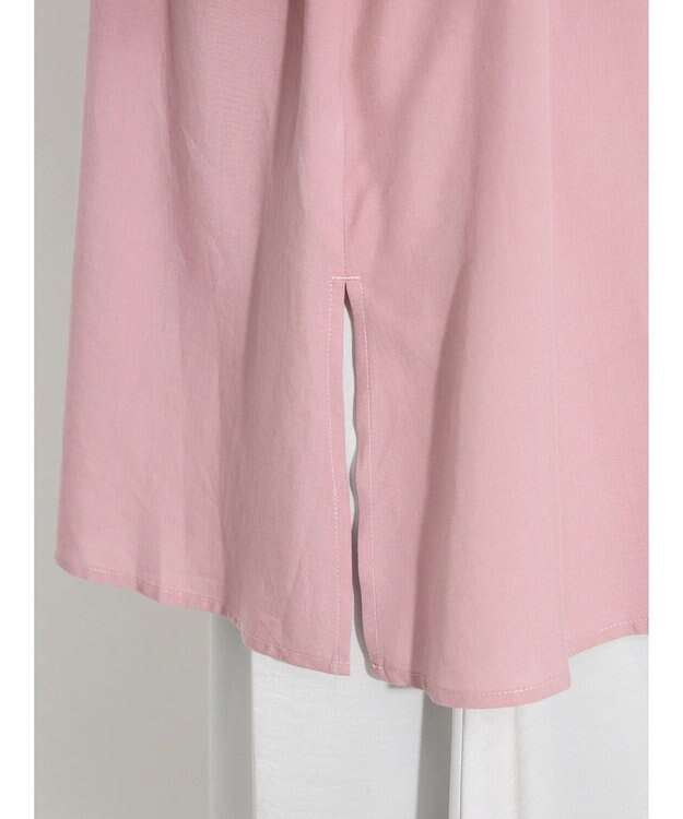 Green Parks ビックカラーナローブラウス Pink