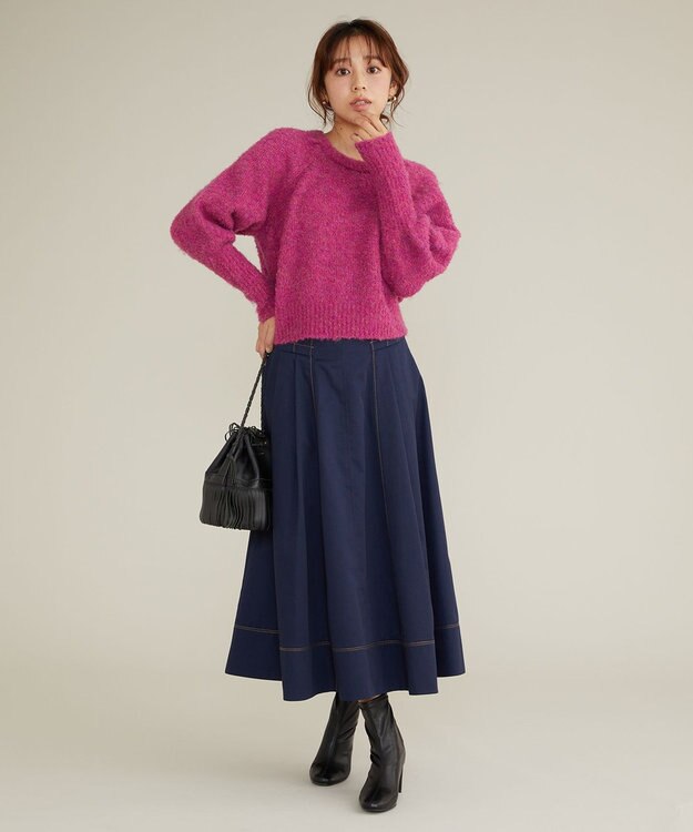 Feroux 【古畑星夏さん着用】フロントビット スカート ネイビー系