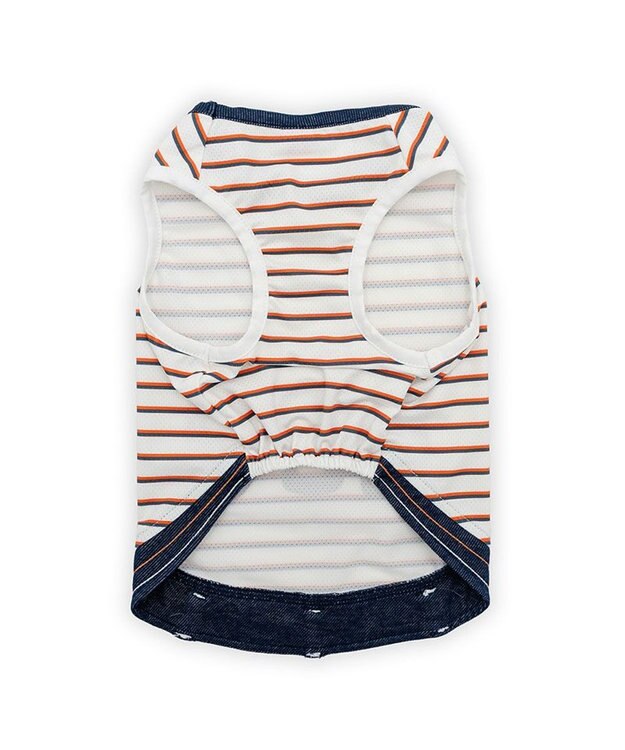 PET PARADISE Lee エコメイド ボーダー タンクトップ 中型犬 大型犬 ネイビー×レッド