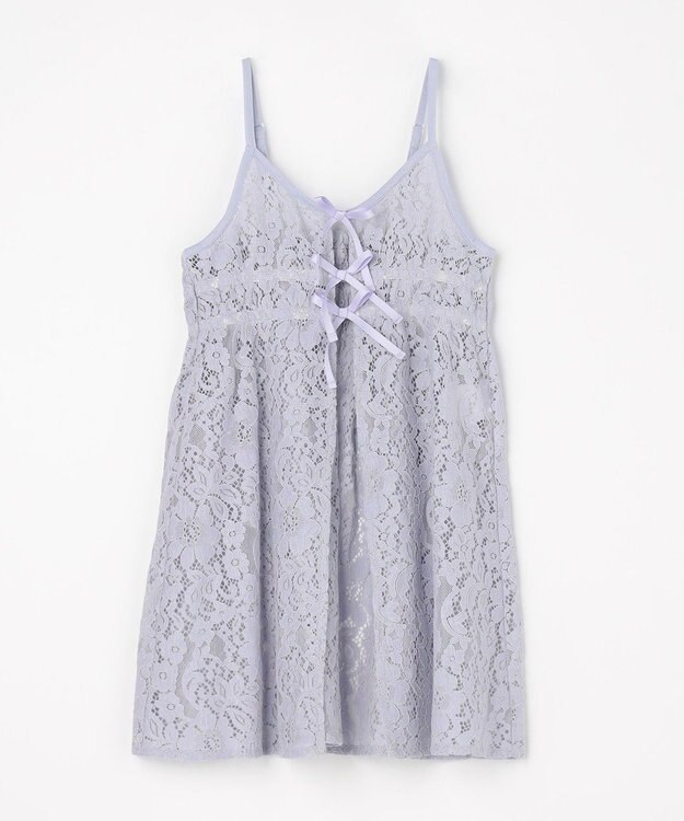 ANY KIDS 【2点セット】Tシャツ×レース キャミソールチュニック ホワイト