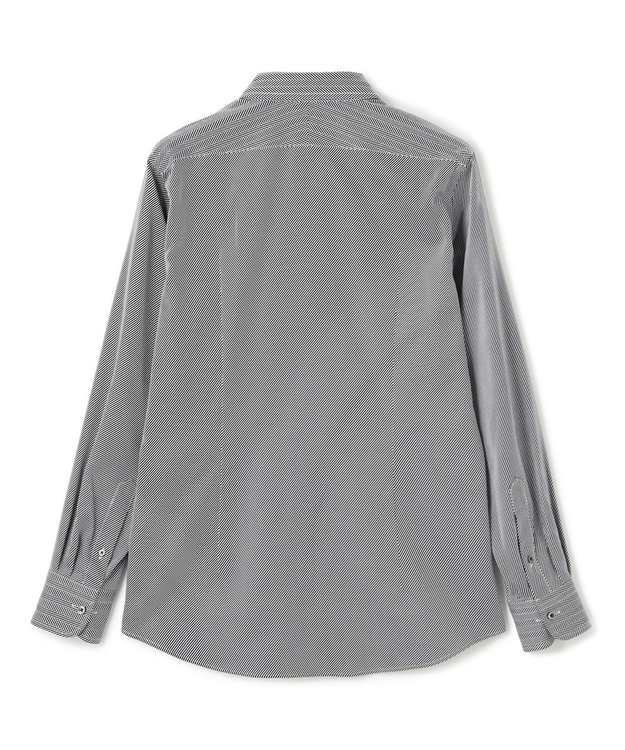 JOSEPH HOMME ツイルへリンボンクレイジー　イタリアンカラードレスシャツ ブラック系1