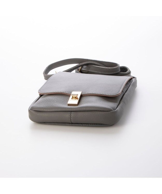 UNBILLION ペルケ perche / 7ポケットレザーポシェット ダークグレー