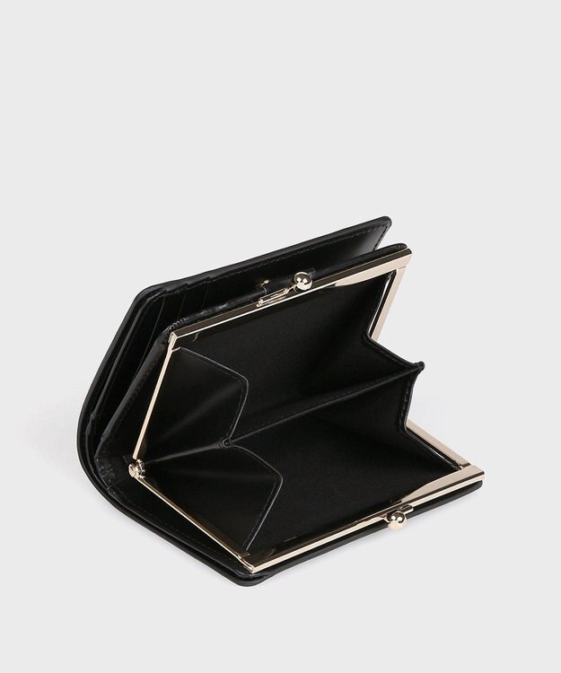 Paul Smith マーケトリースワールラビット がま口2つ折り財布 ブラック