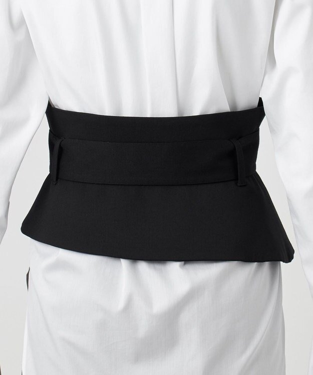 23区 L 【エステータ】ウールダブルクロス カマーバンド ブラック系