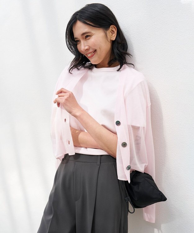 UNFILO BEAUTYFORM-Tコットン ベーシックTシャツ ピンク