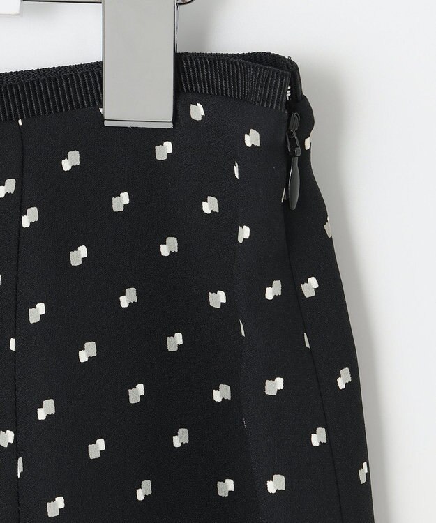 自由区 【セット可/洗える】ダブルスクエアプリント マーメイドシルエットスカート ネイビー系5