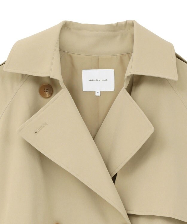 AMERICAN HOLIC 【先行予約】ショートトレンチコート Beige