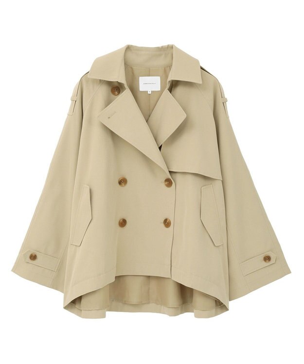 AMERICAN HOLIC 【先行予約】ショートトレンチコート Beige