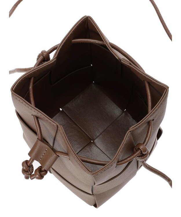 AMERICAN HOLIC 編み込み巾着ショルダーＢＡＧ Brown