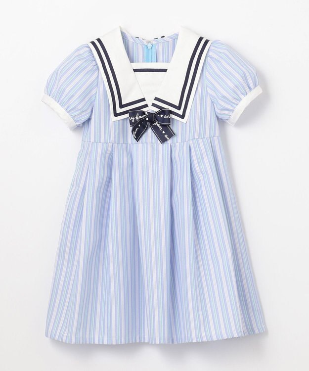 ANY KIDS セーラーワンピース サックスブルー