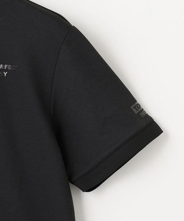 PW CIRCULUS 【MEN】【吸汗速乾/ストレッチ】ベーシックカノコ ポロシャツ ブラック