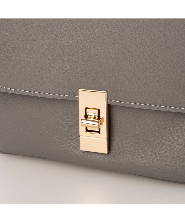 UNBILLION ペルケ perche / 7ポケットレザーポシェット ダークグレー