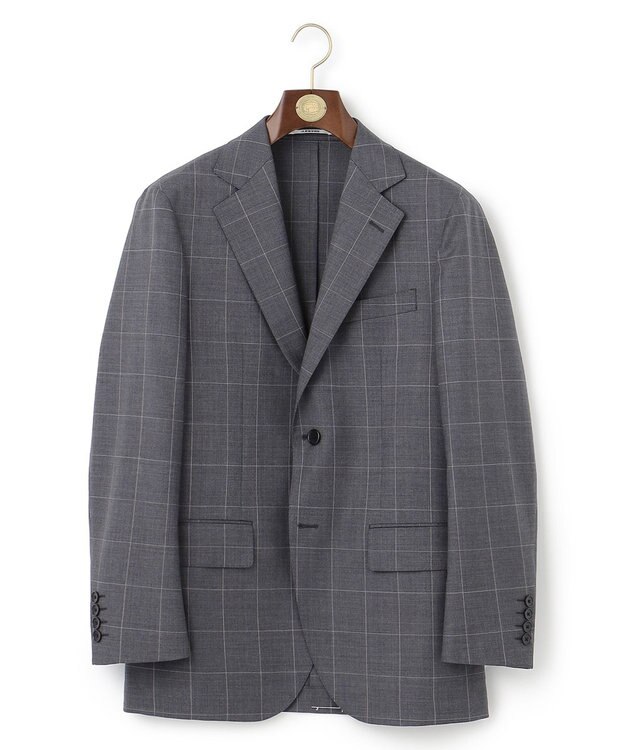 J.PRESS MEN 【J.PRESS MOVING / セットアップ対応】REDA ACTIVE ウィンドーペーン ジャケット グレー系4