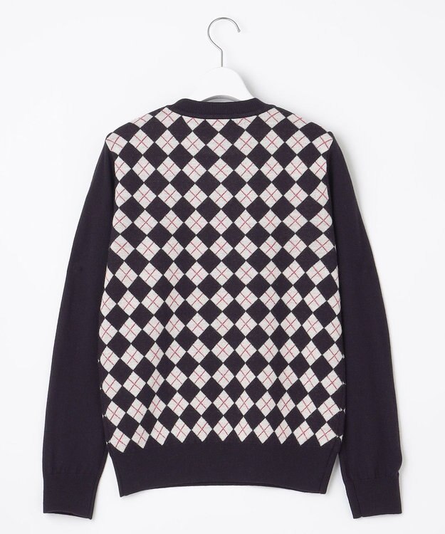 23区GOLF 【WOMEN】【ウォッシャブル】アーガイル ニット ネイビー系5