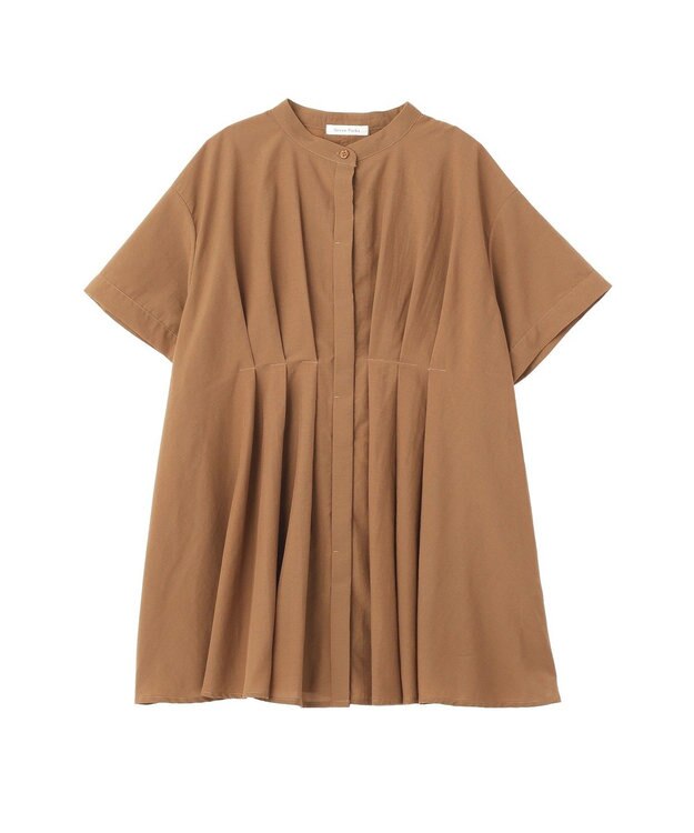 Green Parks 【WEB限定】ウエストタックシャツチュニックⅢ Camel