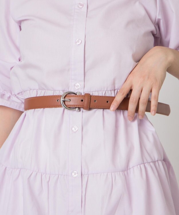 WEGO リングバックルベルト キャメル