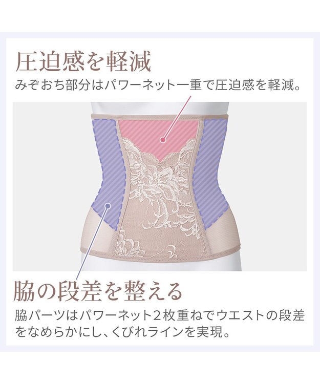 BRADELIS New York 【BRADELIS NewYork peace】すらっと細みえウエストニッパー24 ローズピンク