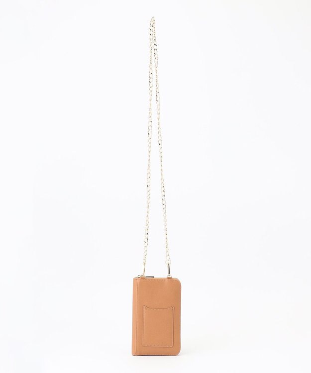 LA BAGAGERIE 【インスタグラマー chiyoさん×LA BAGAGERIE】チェーンスマホショルダー キャメル