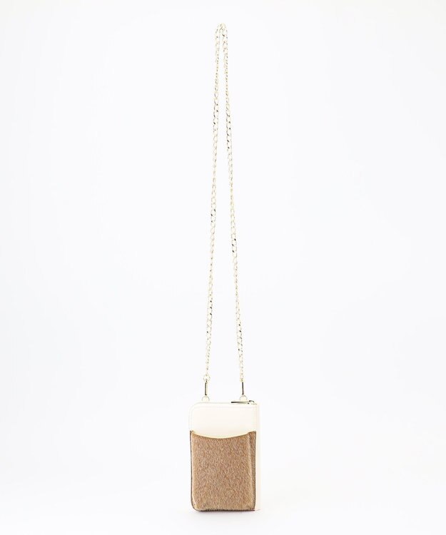 LA BAGAGERIE 【インスタグラマー chiyoさん×LA BAGAGERIE】チェーンスマホショルダー ホワイト