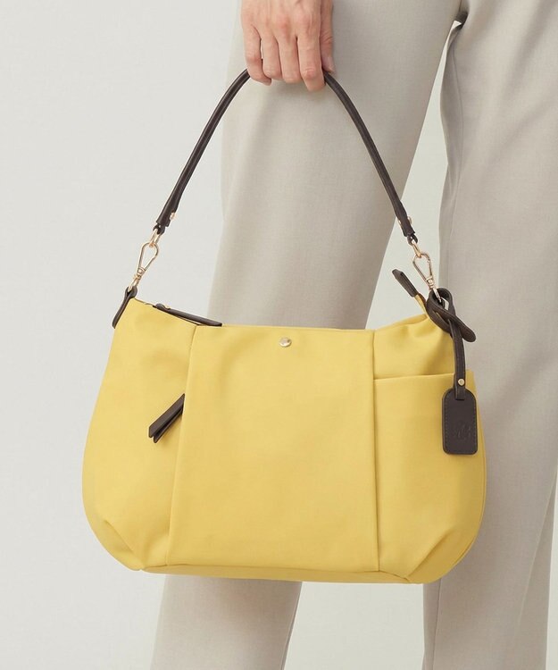 J.PRESS LADIES 【新色登場！・WEB限定カラーあり・2way】ナイロン ショルダー バッグ イエロー系