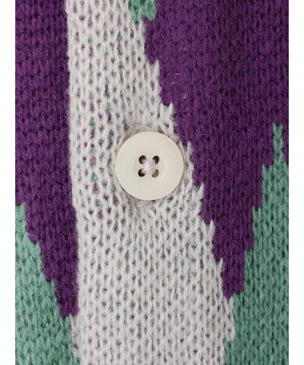 CRAFT STANDARD BOUTIQUE 【男女兼用】アーガイル柄カーディガン2 Purple