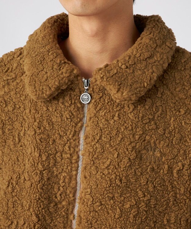 OP／FILA 【Kappa】カジュアル ボアジャケット ブラウン