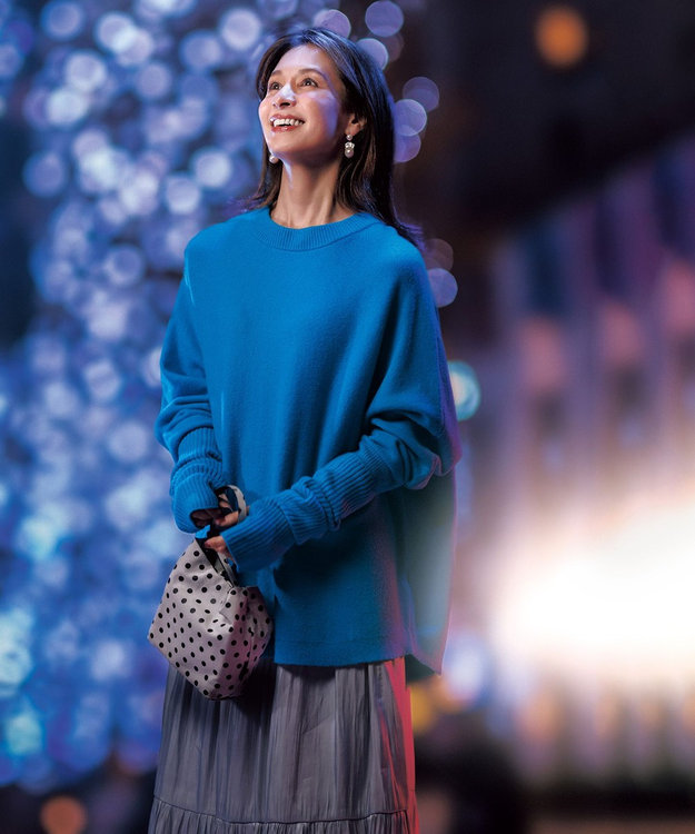 UNFILO シャイニースカート アイスブルー