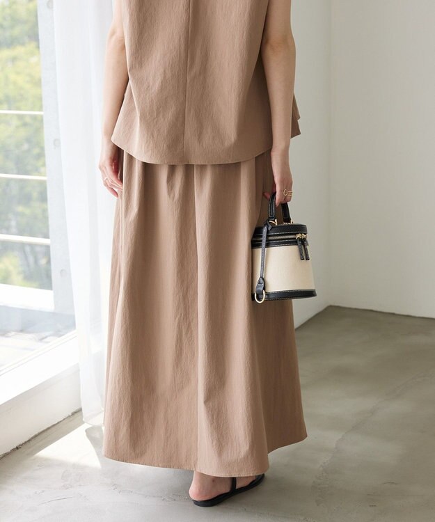 AMERICAN HOLIC 【多機能】タックトップス＋ギャザースカート Mocha