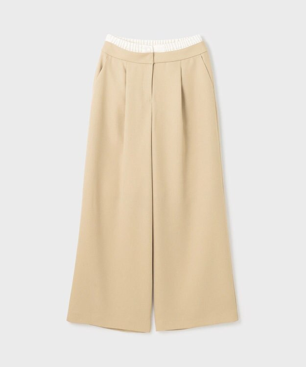 GRACE CONTINENTAL キャミ付レイヤードパンツ ベージュ