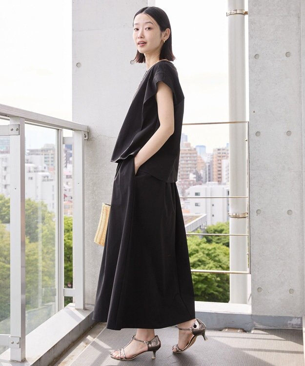 AMERICAN HOLIC 【多機能】タックトップス＋ギャザースカート Black