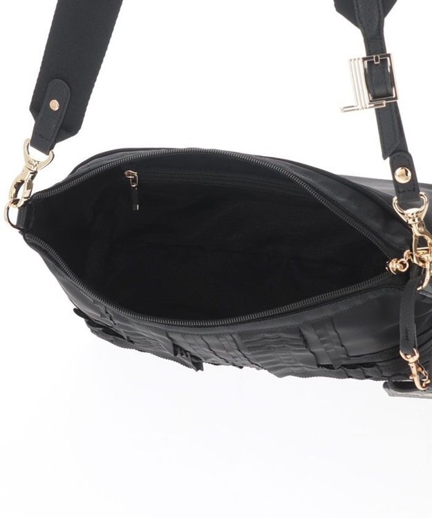 LANVIN en Bleu ミエル パスケース付ショルダーバッグ(ラメ無し) ブラック