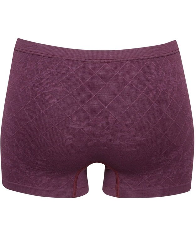 Wing あったかオーバーパンツ やわらかなフィット感 一枚ばき可能 1分丈 秋 冬 ER0691 ウイング／ワコール ワイン