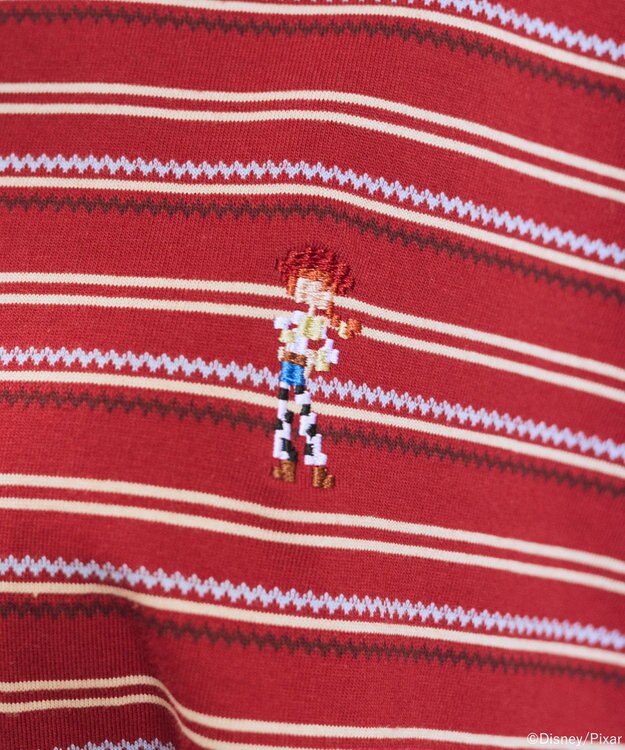 earth music&ecology 【予約】レトロボーダーTシャツ/TOY STORY レッド