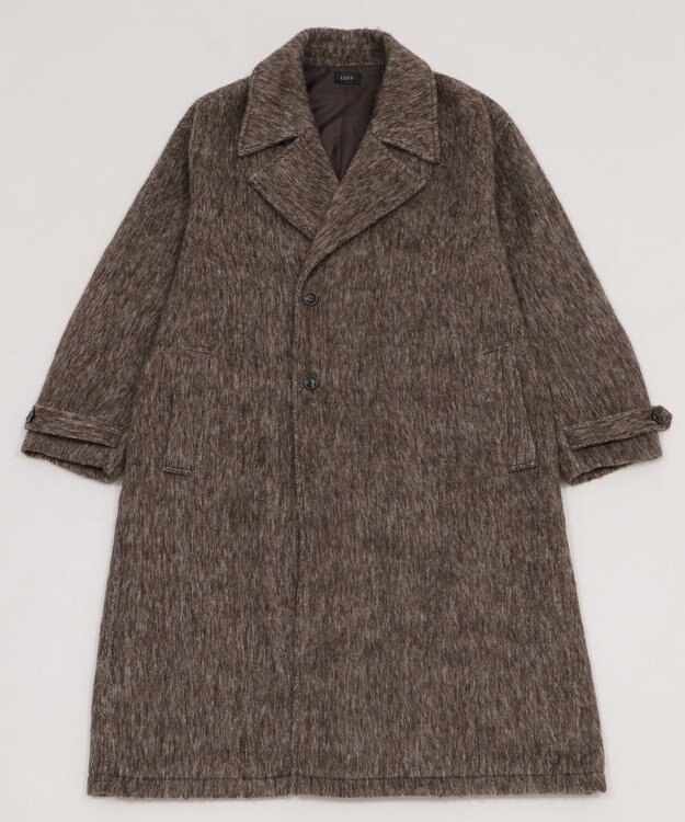 WEGO シャギーオーバーコート ブラウン