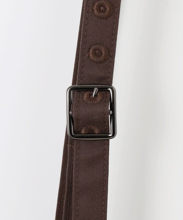 ANY SIS 【洗える】カラーMIXシャンブレー スカート ブラック