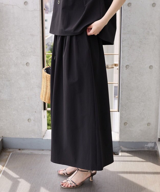 AMERICAN HOLIC 【多機能】タックトップス＋ギャザースカート Black