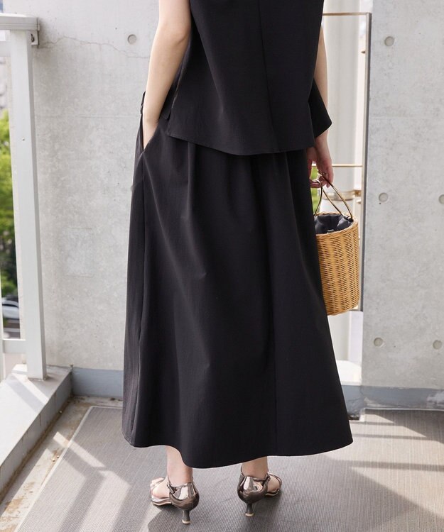 AMERICAN HOLIC 【多機能】タックトップス＋ギャザースカート Black