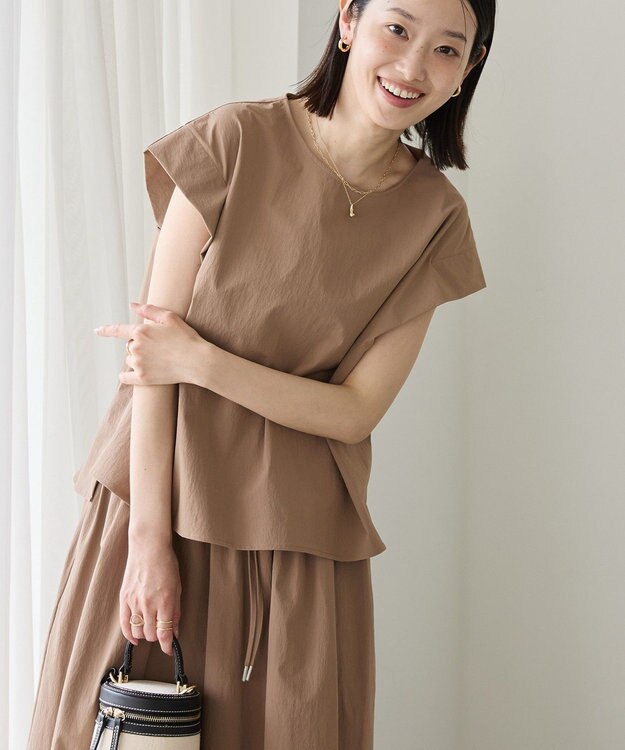 AMERICAN HOLIC 【多機能】タックトップス＋ギャザースカート Mocha