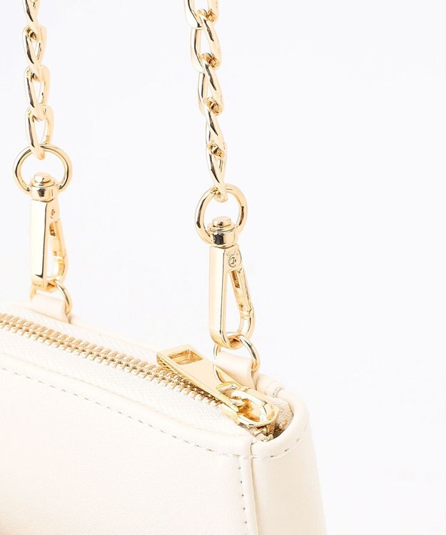 LA BAGAGERIE 【インスタグラマー chiyoさん×LA BAGAGERIE】チェーンスマホショルダー ホワイト