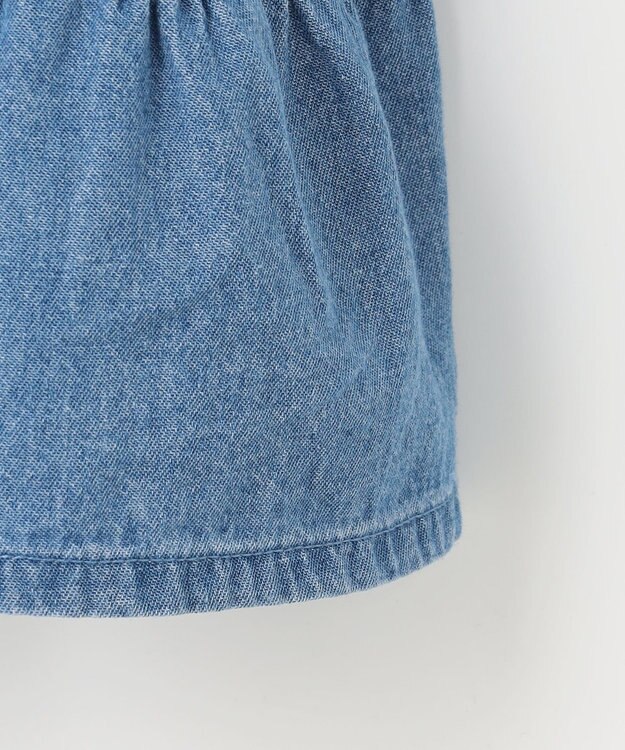 ANY KIDS ティアード デニムジャンパースカート ブルー