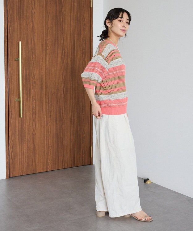 CRAFT STANDARD BOUTIQUE マルチカラーファンシーニットプルオーバー Pink