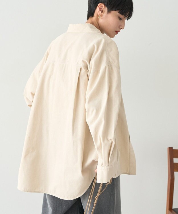 AMERICAN HOLIC Ｗポケットコーデュロイシャツ Ivory