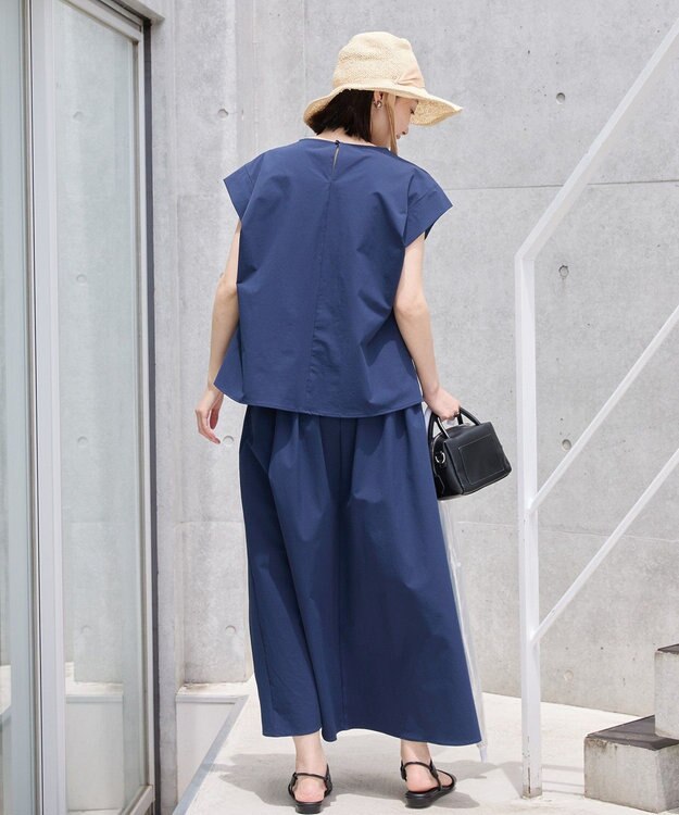 AMERICAN HOLIC 【多機能】タックトップス＋ギャザースカート Navy