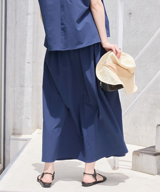 AMERICAN HOLIC 【多機能】タックトップス＋ギャザースカート Navy