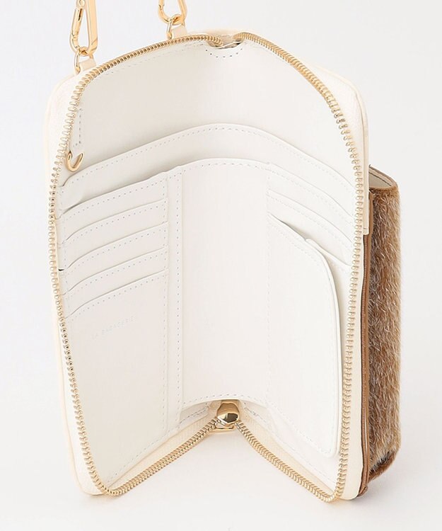 LA BAGAGERIE 【インスタグラマー chiyoさん×LA BAGAGERIE】チェーンスマホショルダー ホワイト