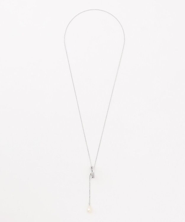 J.PRESS LADIES スカーフリング ラリエット ネックレス シルバー系