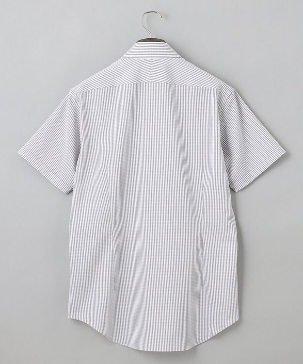 GOTAIRIKU 春夏向け【形態安定】SUMMERPREMIUMPLEATS_ボタンダウン 半袖ドレスシャツ（ストライプ） ライトグレー系4